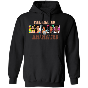 Melanated Animated Pullover Hoodie