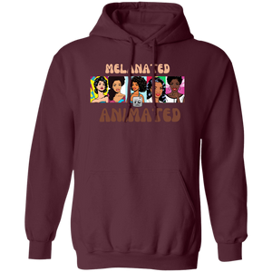 Melanated Animated Pullover Hoodie