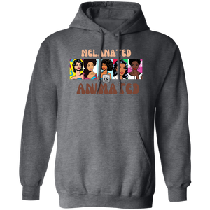 Melanated Animated Pullover Hoodie