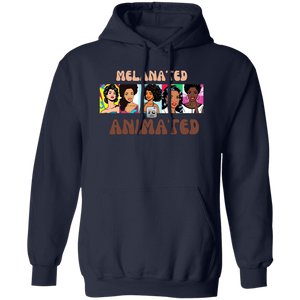 Melanated Animated Pullover Hoodie