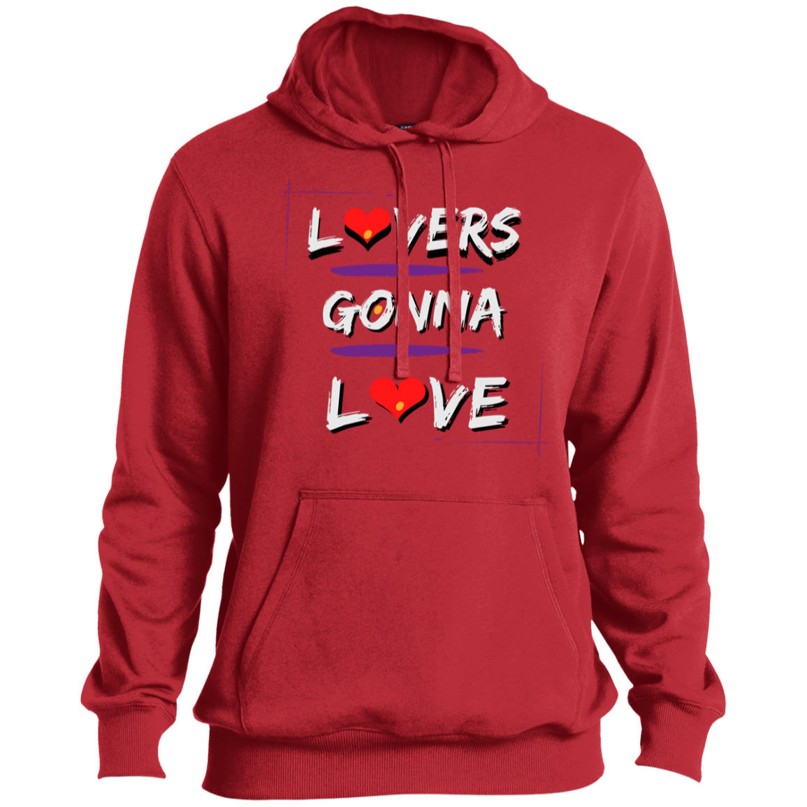 Lovers Gonna Love (white font) Pullover Hoodie